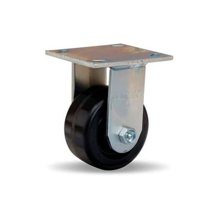 Hamilton Casters Hamilton Standard Cold Forged Rigid 4 x 2 Plastex Roller 800 Lb. Caster R-524-P